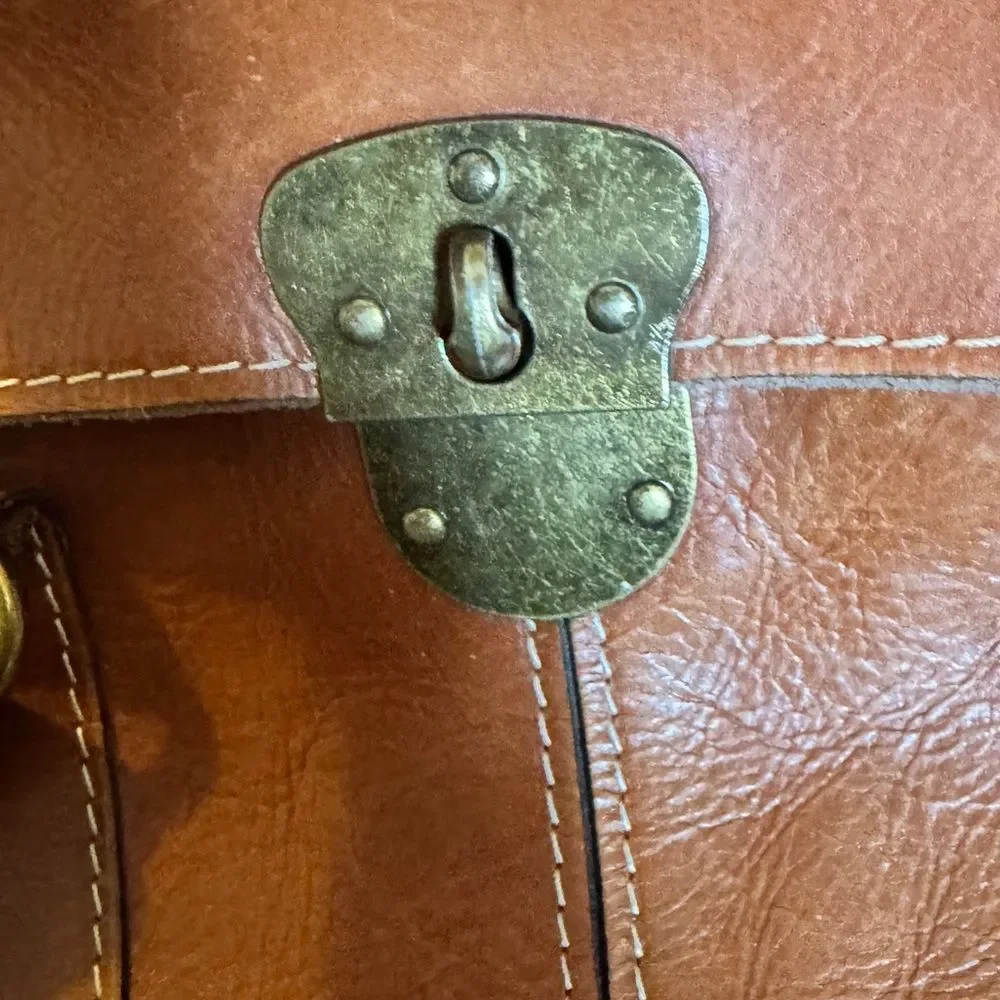 Patricia Nash Vienna Satchel Tan Distressed Vintage Leather Large NWT